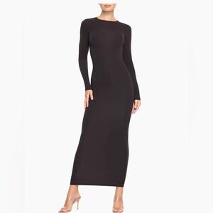 SKIMS Fits Everybody Crewneck Long-Sleeve Dress